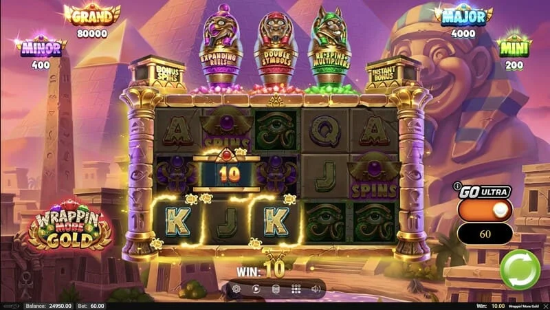 Wrappin' More Gold - wygrana w grze podstawowej